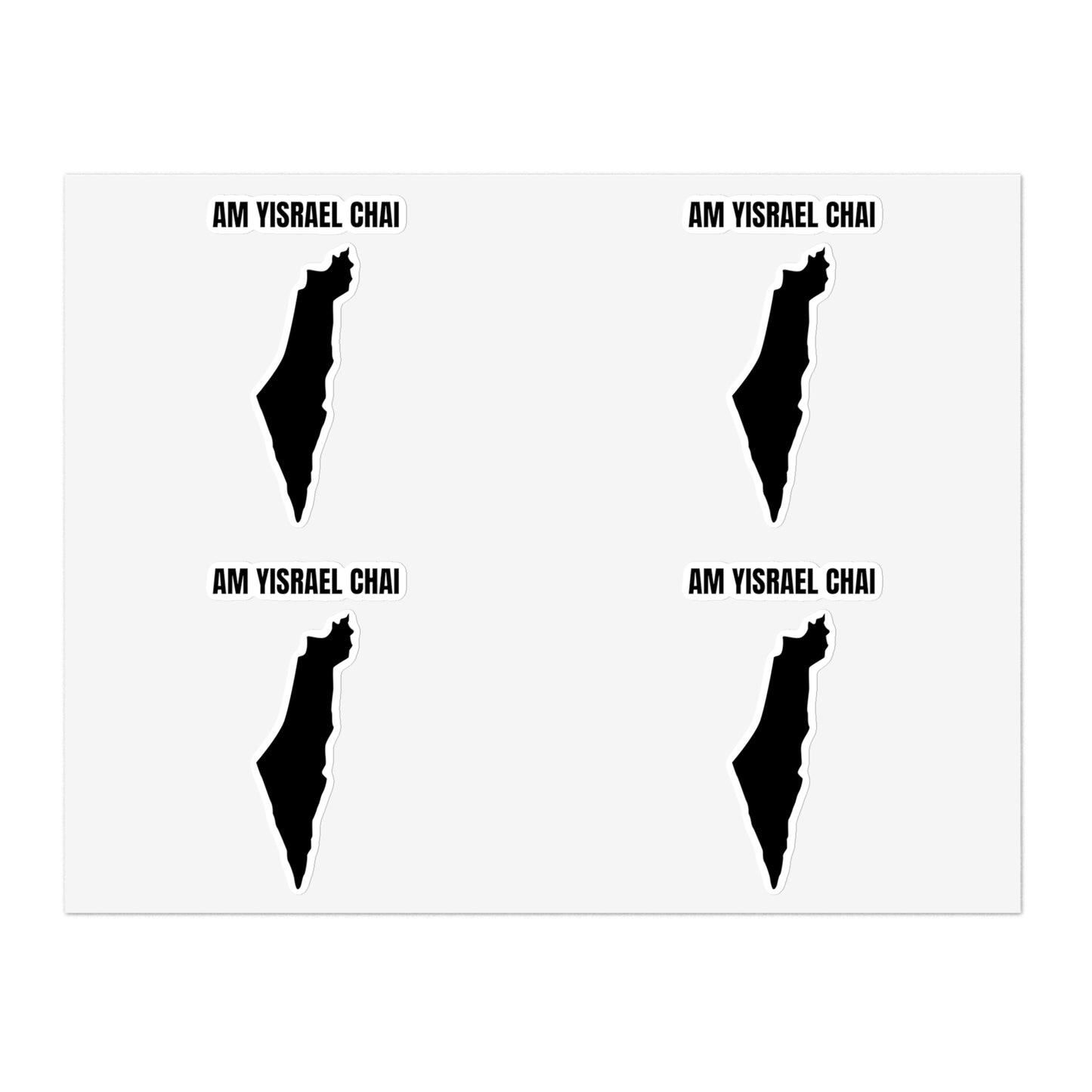 Am Yisrael Chai Sticker Sheet Bundle 10pcs Am Yisrael Chai Stickers Pack Israel Israeli Support Stand With Us Nation of Israe Lives Sticker