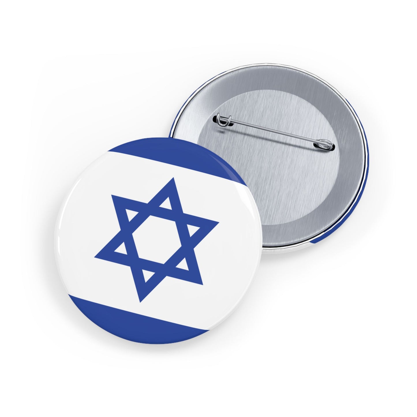 Israeli Flag Pins - Pin Buttons - by Far Out Prints & Co.