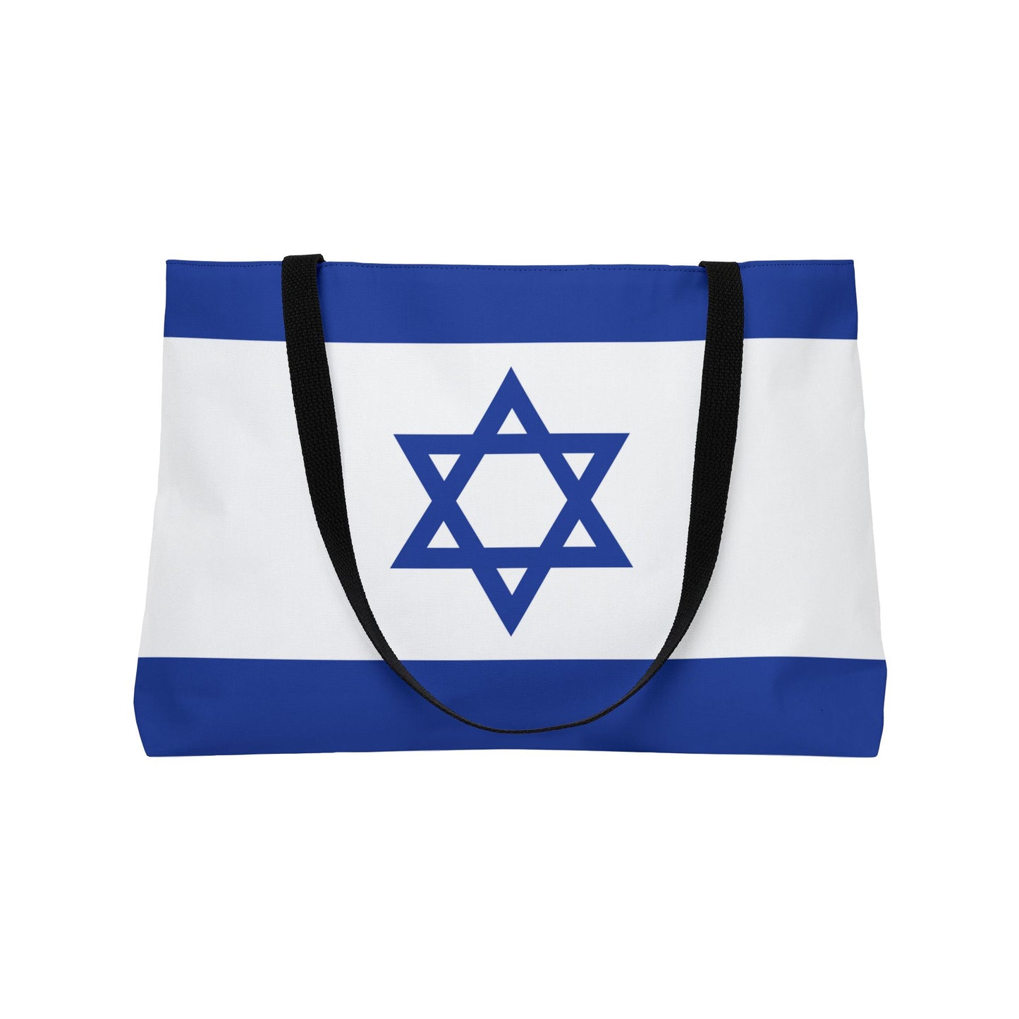 Israel Flag Weekender Tote Bag by Far Out Prints & Co.