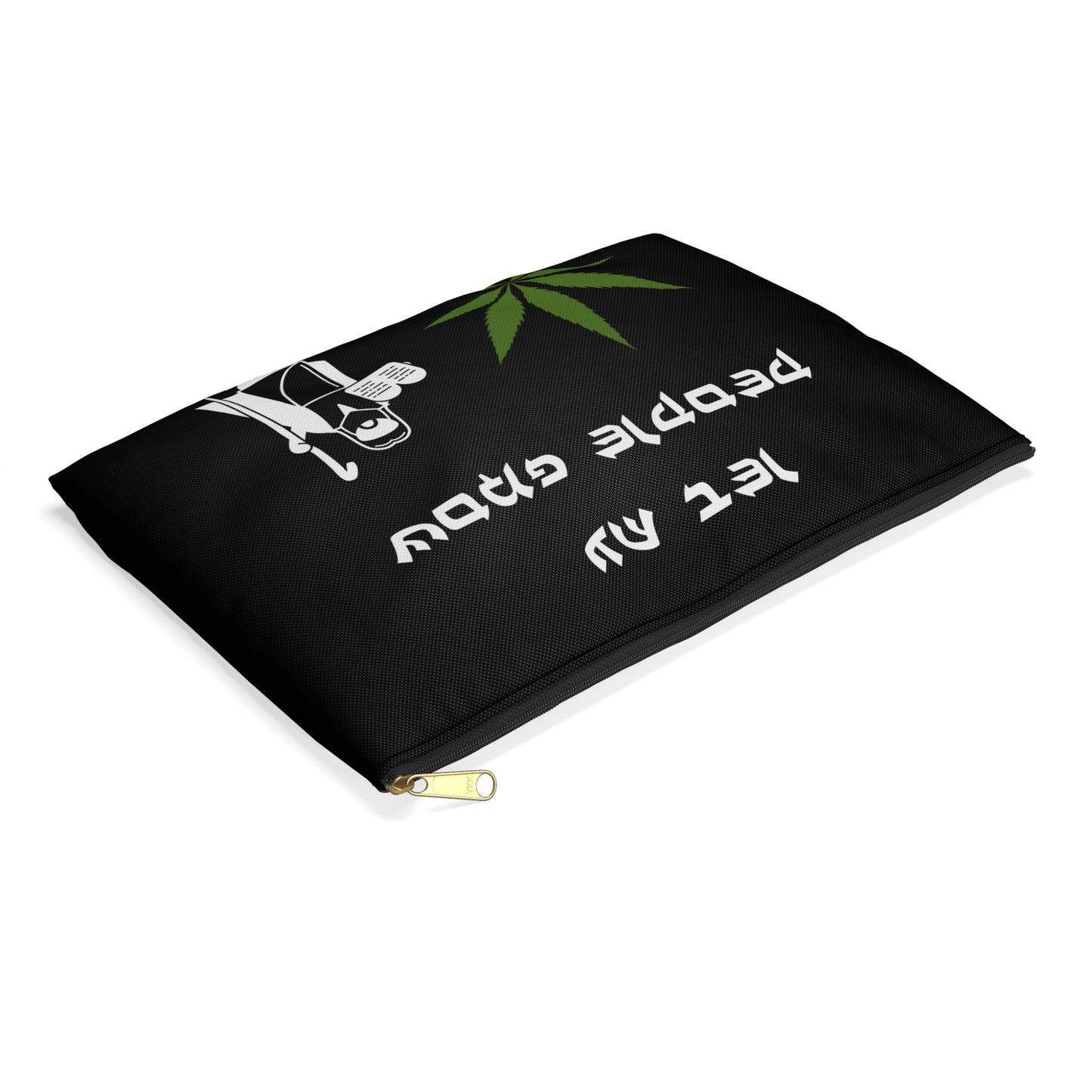 Let My People Grow - Accessory Pouch - Stoner Cannabis Weed Jewish Israeli Israel - by Far Out Prints & Co.