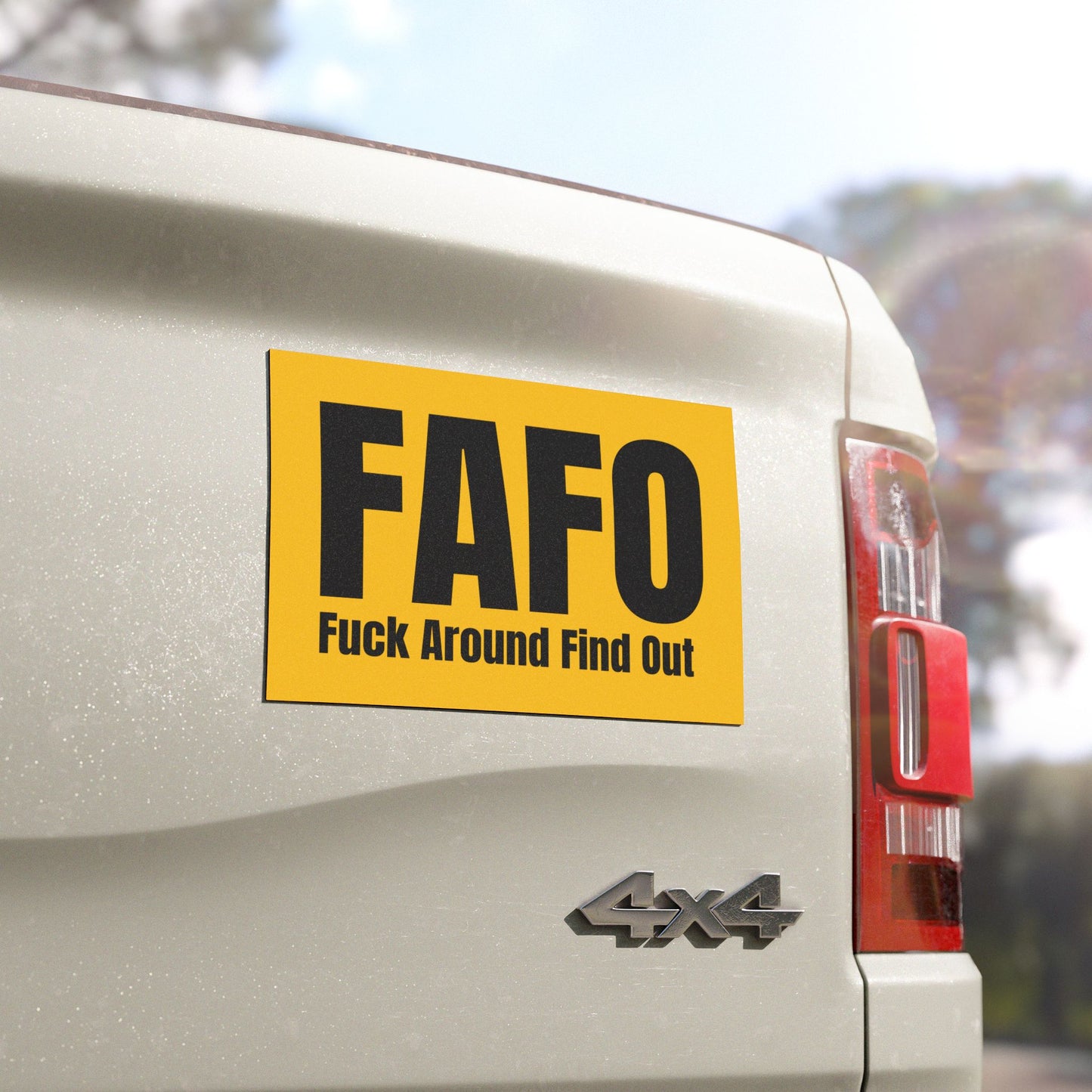 FAFO Fuck Around Find Out Car Magnets Gift Magnet Present for Him or Her for Car Quote Removable Magnet