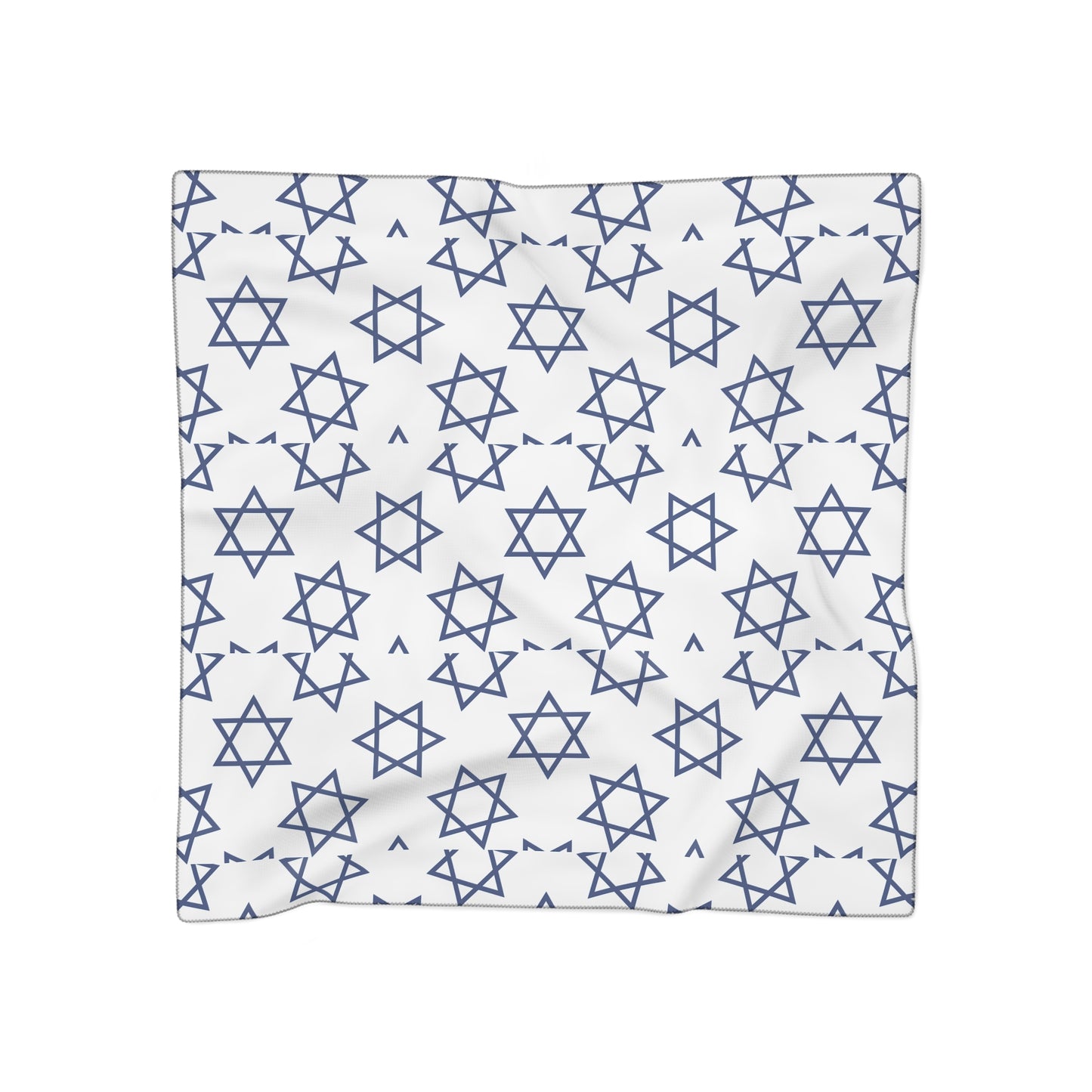 Star of David White Background | Jewish Judaism Judaica Israel Israeli Art | Poly Scarf | by Far Out Prints & Co