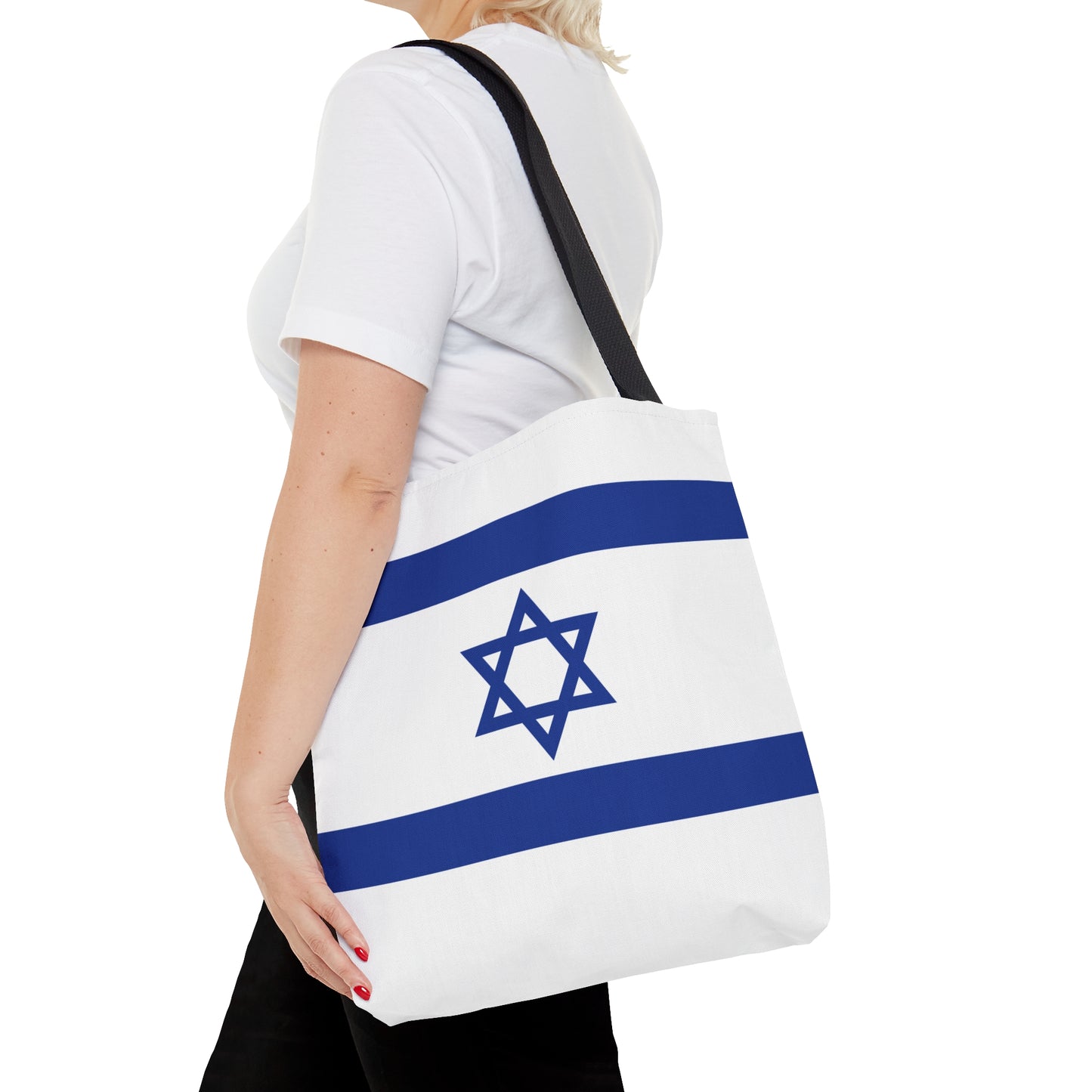 Israel Flag Tote Bag (AOP) by Far Out Prints & Co.