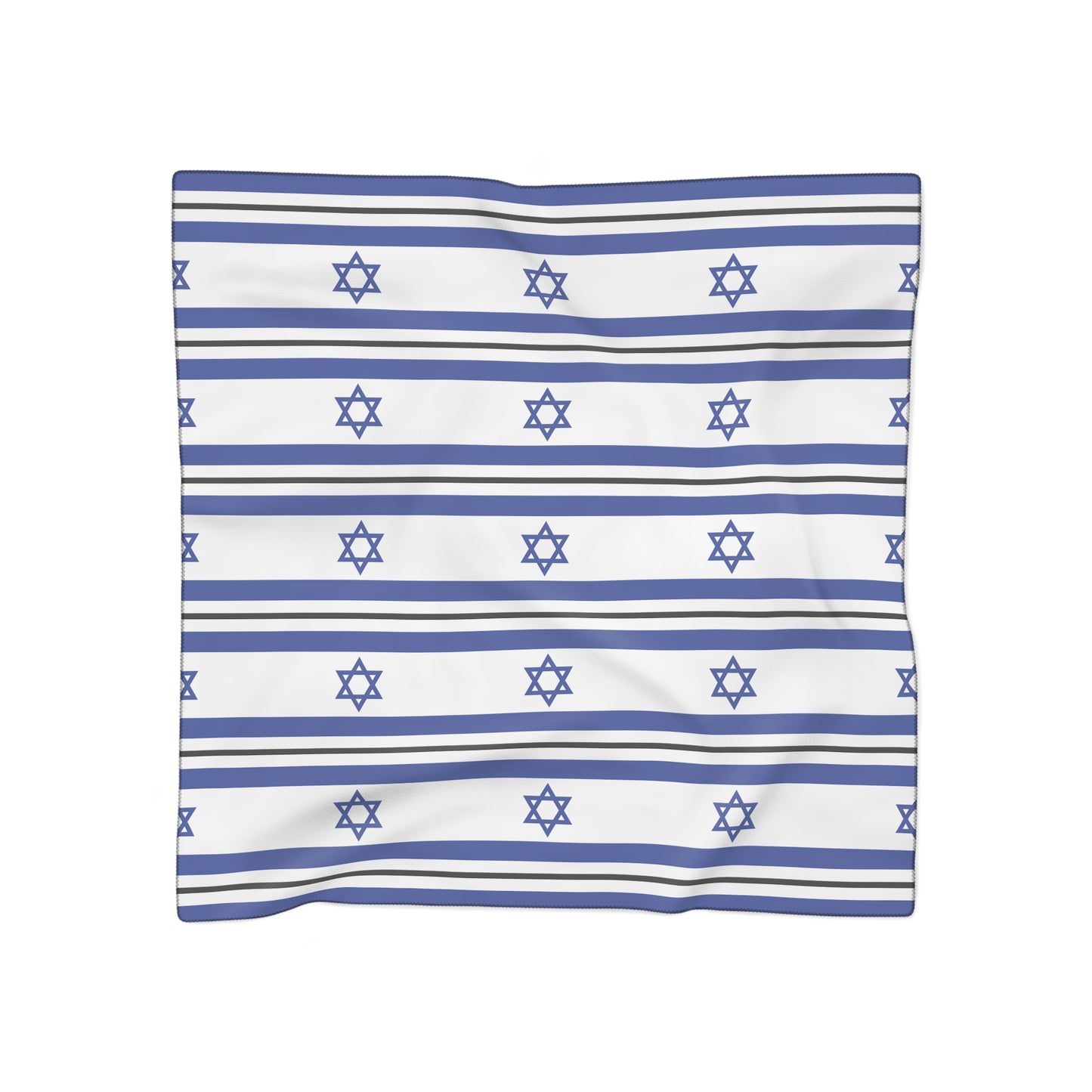 Israeli Flag | Jewish Judaism Judaica Israel Israeli Art | Poly Scarf | by Far Out Prints & Co