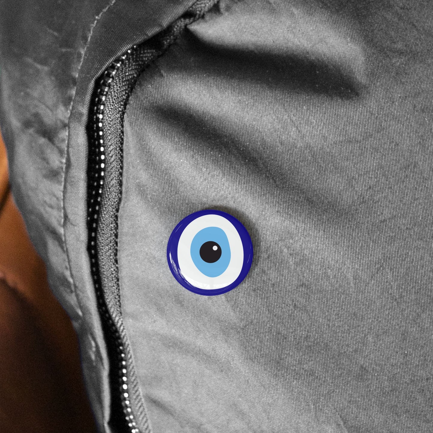 Ayin Hara Against Evil Eye Protection Pin Button Jewish Pins Judaica Judaism Art Bag Accessories Stand With Israel