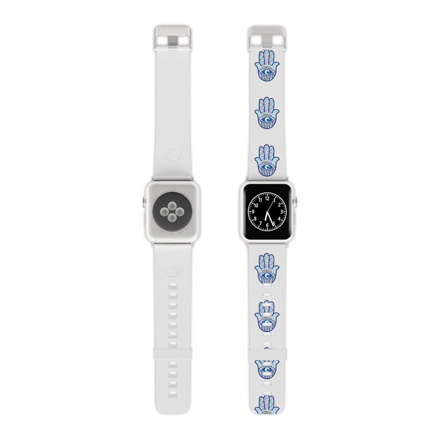 Hamsa Blue Watch Band for Apple Watch by Far Out Prints & Co.