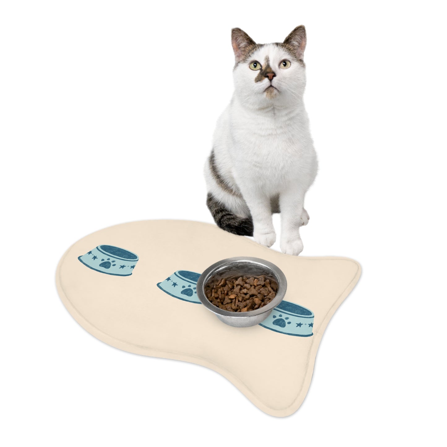 Dogs and Cats Bowls - Pet Feeding Mats - Pets Present Feeding Gift Animal Lovers Gifts Him Her Dog Cat Presents Animals