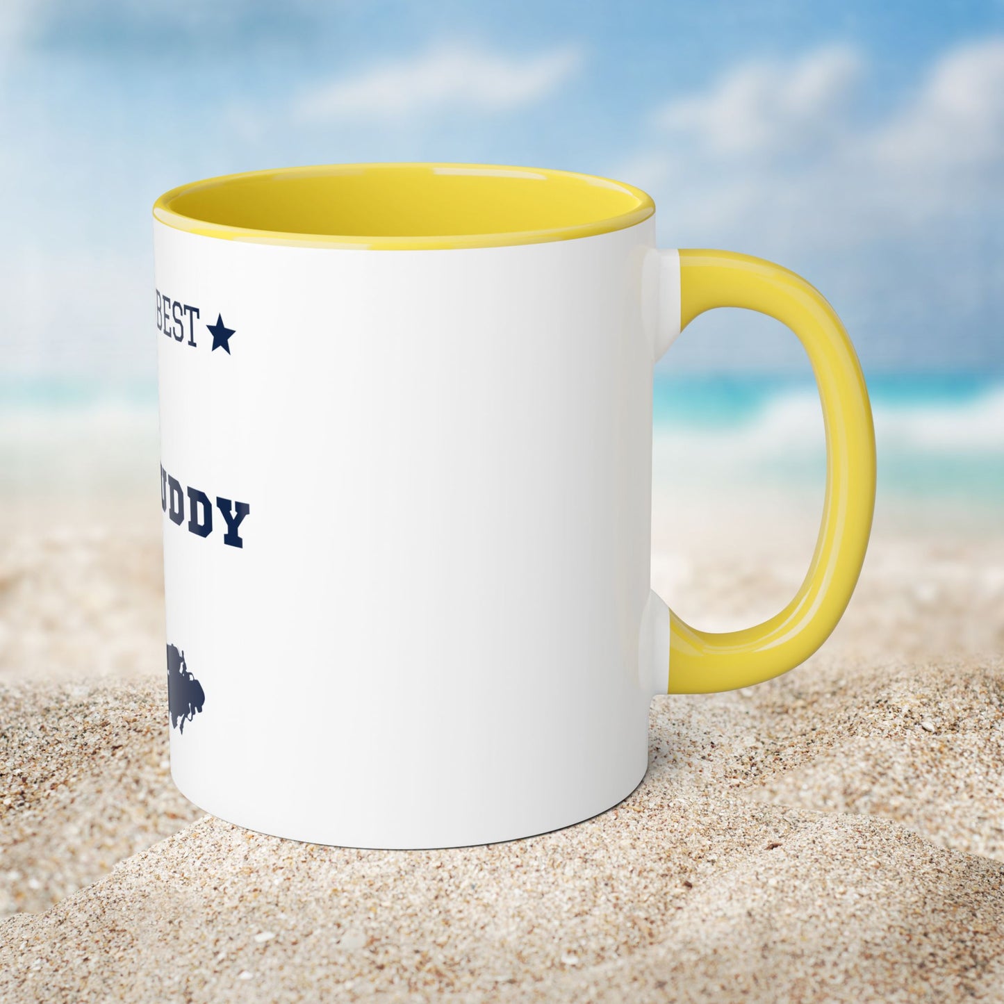Worlds Best Dive Buddy | Scuba Life | Scuba Diving Lovers | Accent Mugs, 11oz | by Far Out Prints & Co