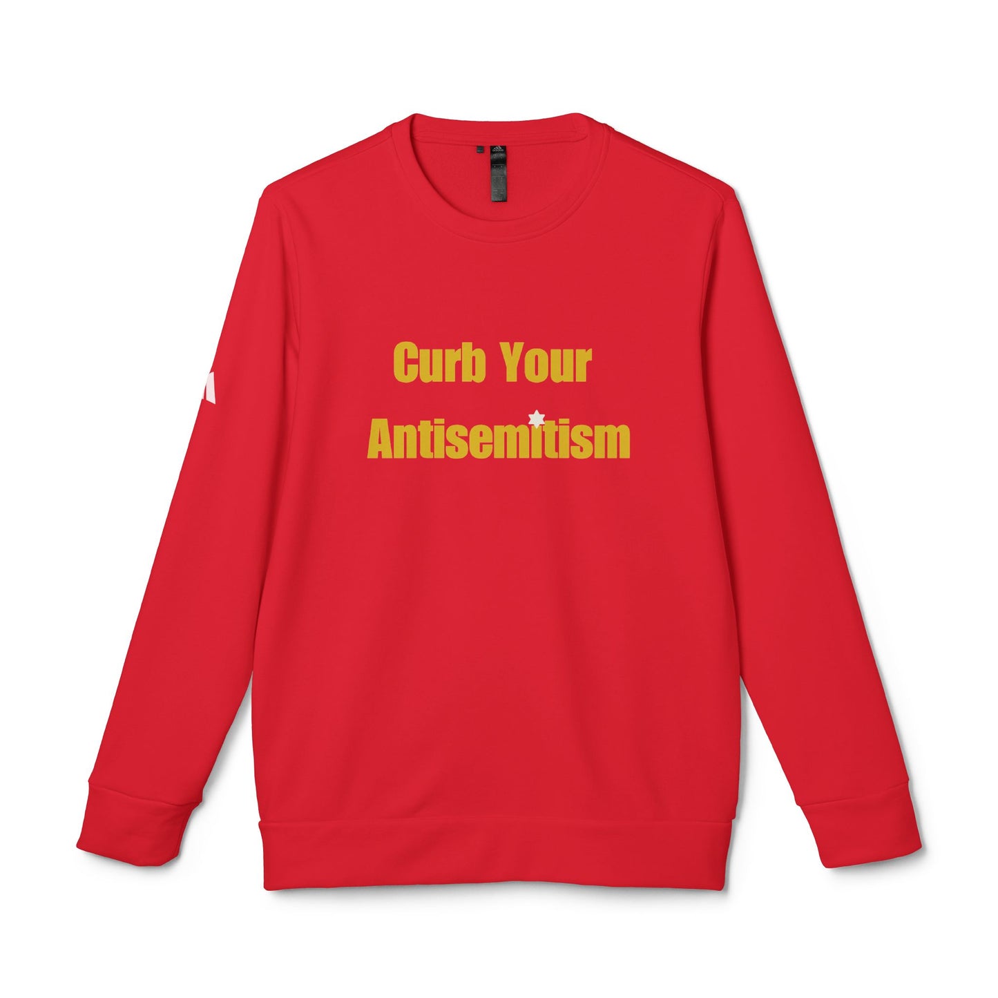 Curb Your Antisemitism Sweatshirt Personalised Customised Israeli Unisex Fleece Crewneck Sweatshirt Jewish Gift Israel Present Stand With Us