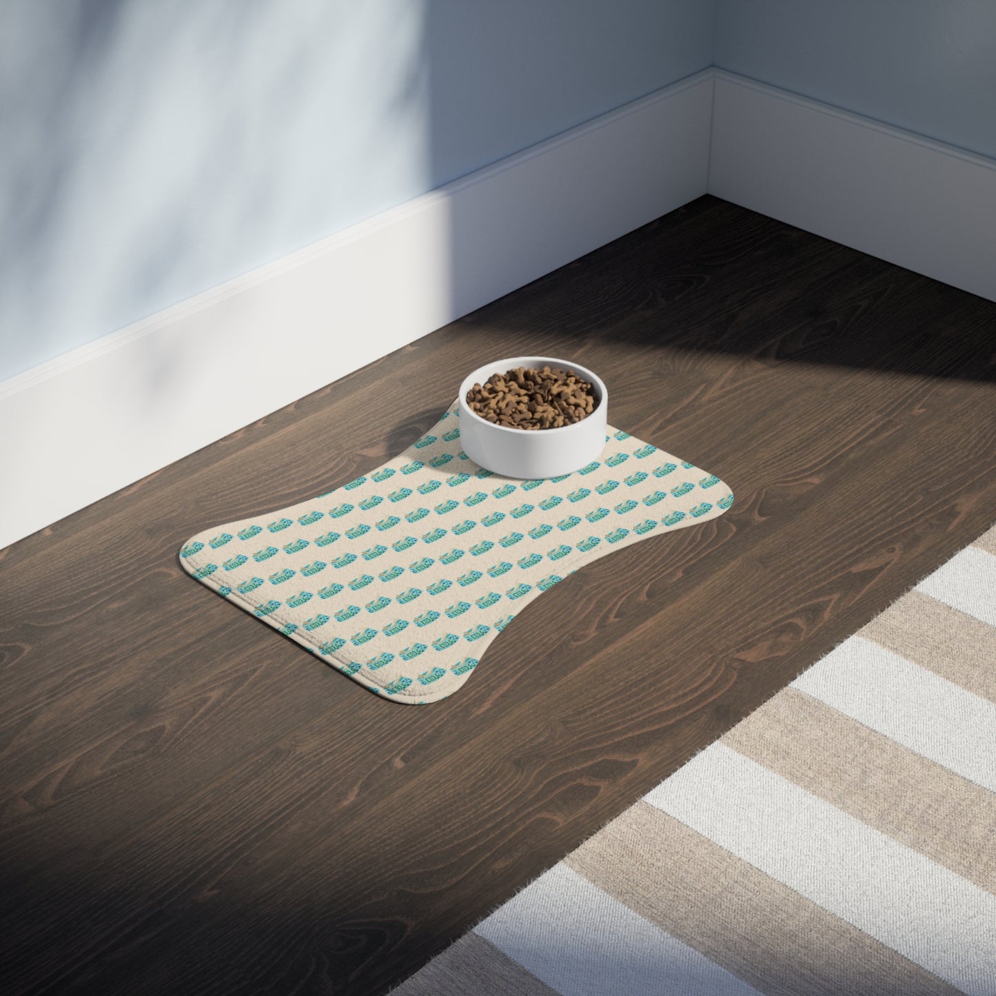 Dogs and Cats Bowls Pattern - Pet Feeding Mats - Pets Present Feeding Gift Animal Lovers Gifts Him Her Dog Cat Presents Animals