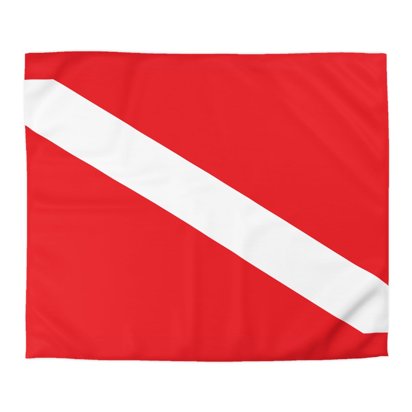 Diver Down Flag Microfiber Duvet Cover Scuba Diving Freediver Ocean Love Microfiber Duvet Cover Gift for Divers Him Her Present Ocean Lover