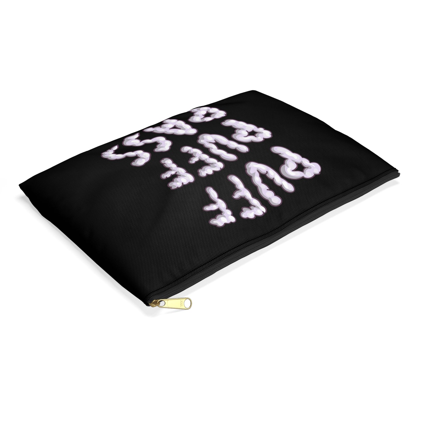 Puff Puff Pass - Accessory Pouch Black - Stoner Cannabis Weed Jewish Israeli Israel - by Far Out Prints & Co.