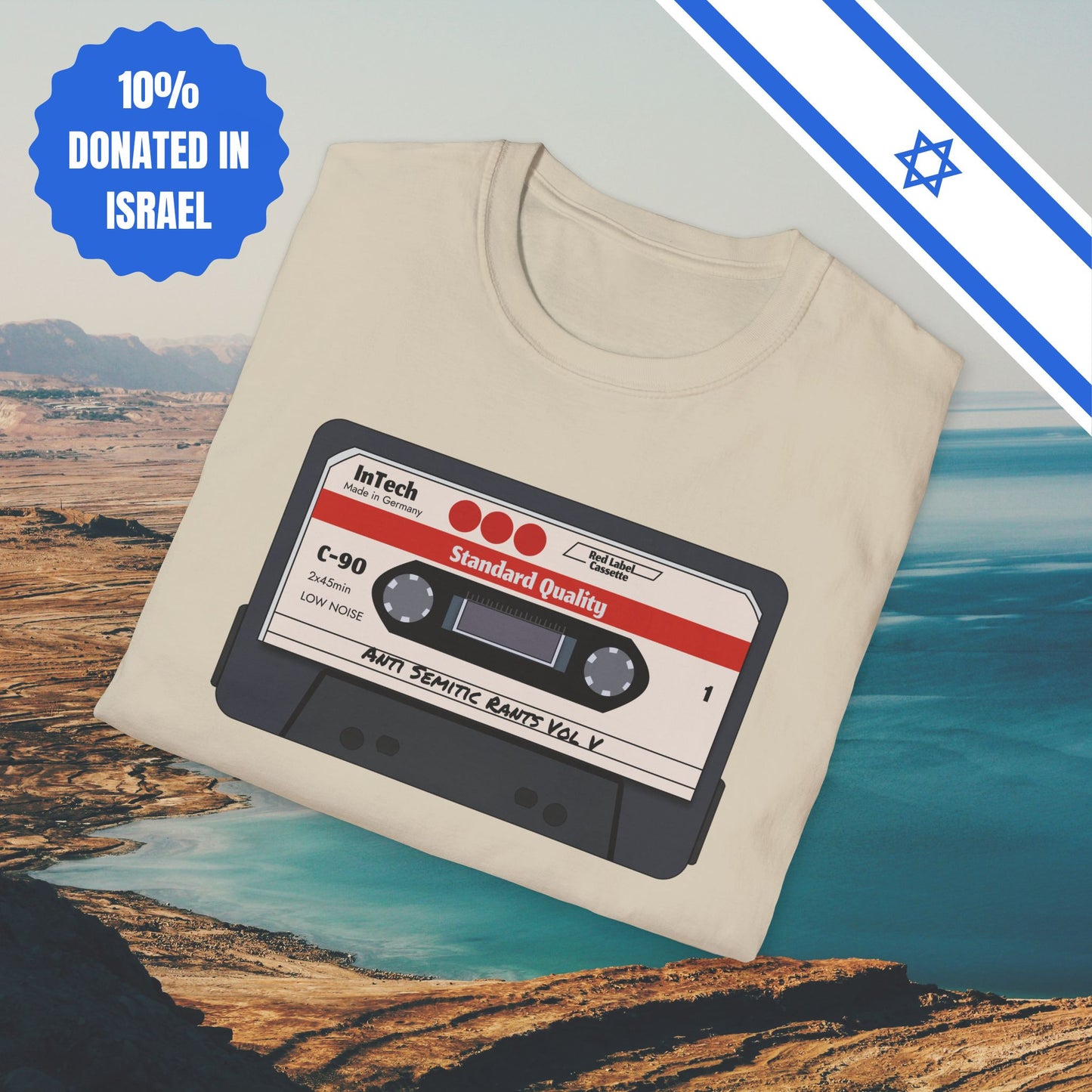 Anti Semitic Rants Vol V - Cotton Tee - Tshirts Gift Presents Israel Israeli Jew Jewish Judaism Judaica Stand With Us