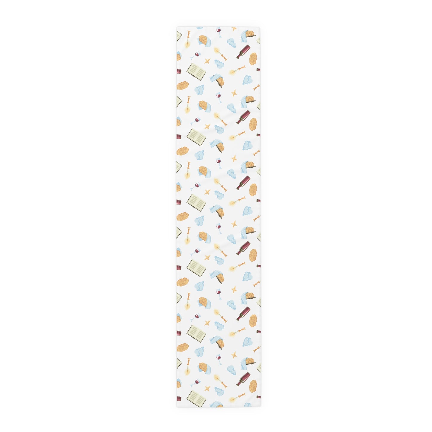 Shabbat Shabat Shabas Shabbas Shabos Shabbos | Jewish Holiday Themed | Table Runner | by Far Out Prints & Co.