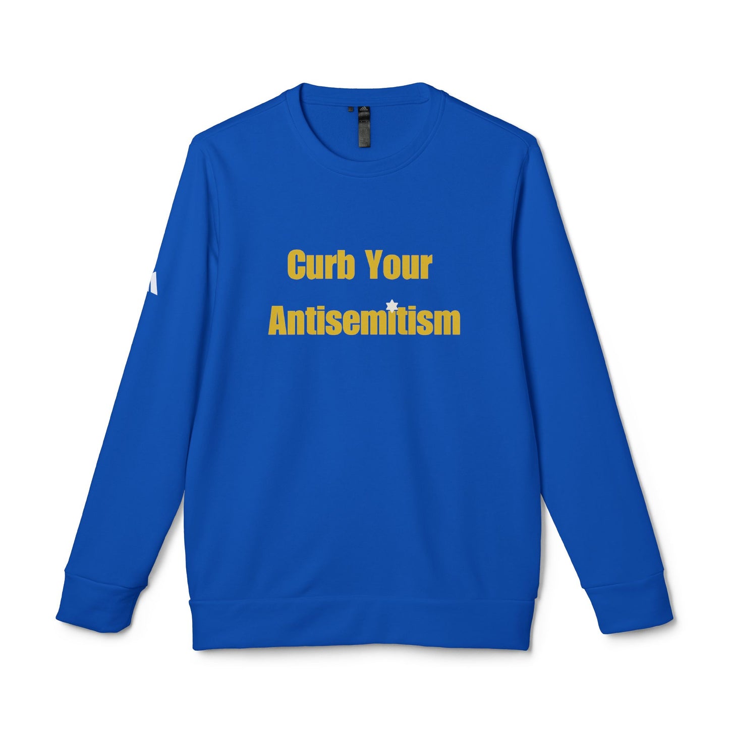 Curb Your Antisemitism Sweatshirt Personalised Customised Israeli Unisex Fleece Crewneck Sweatshirt Jewish Gift Israel Present Stand With Us