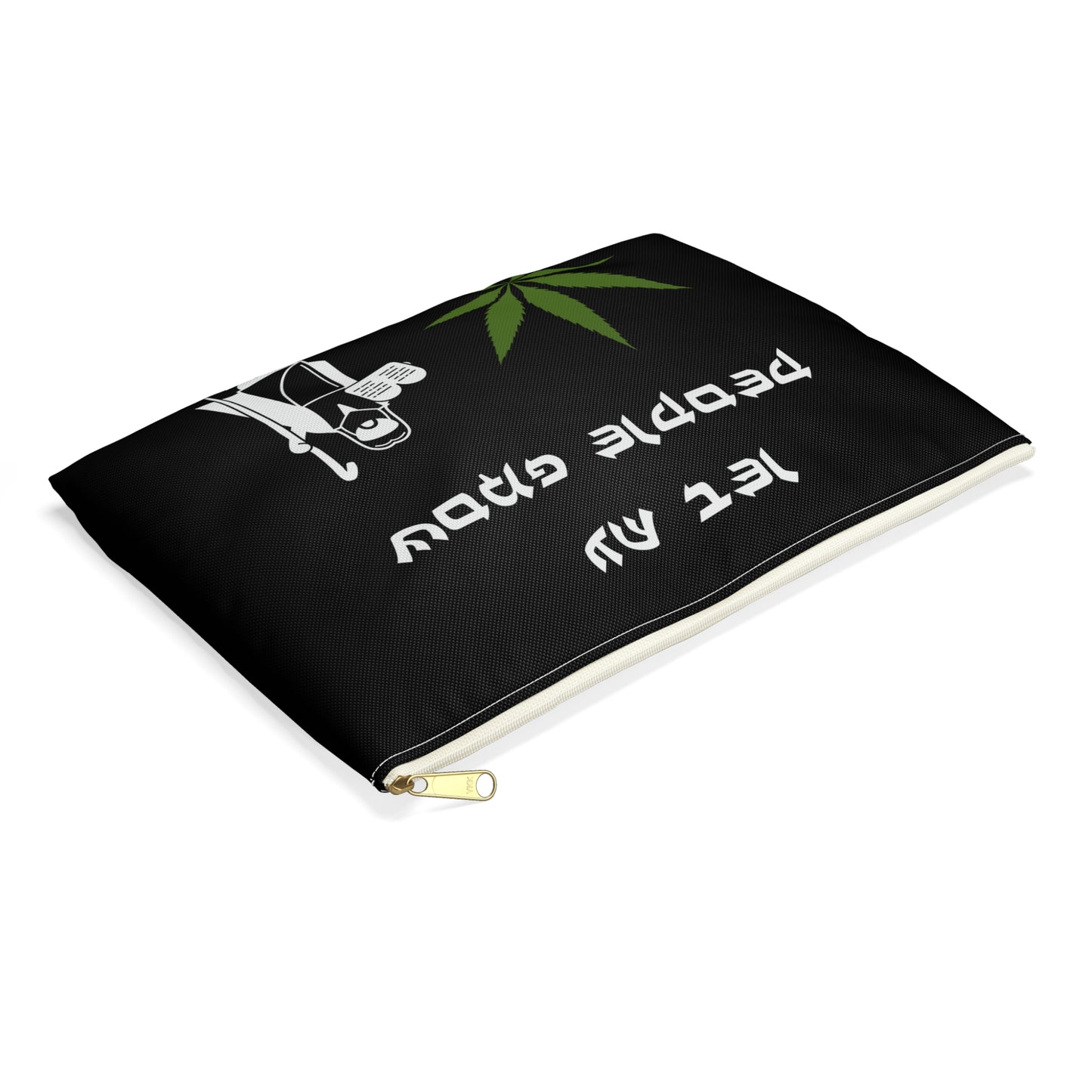 Let My People Grow - Accessory Pouch - Stoner Cannabis Weed Jewish Israeli Israel - by Far Out Prints & Co.