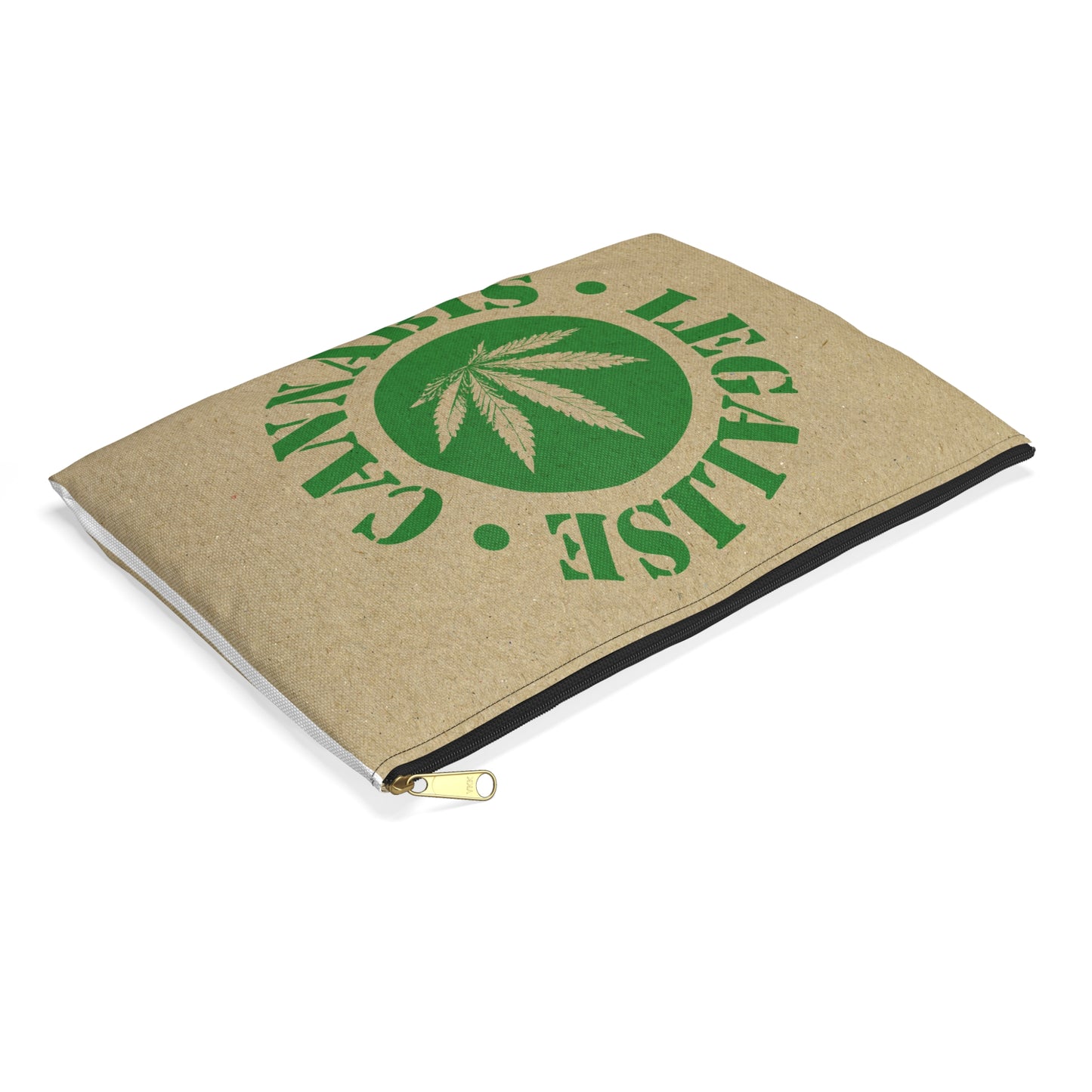 Legalise Cannabis - Accessory Pouch - Stoner Cannabis Weed Jewish Israeli Israel - by Far Out Prints & Co.