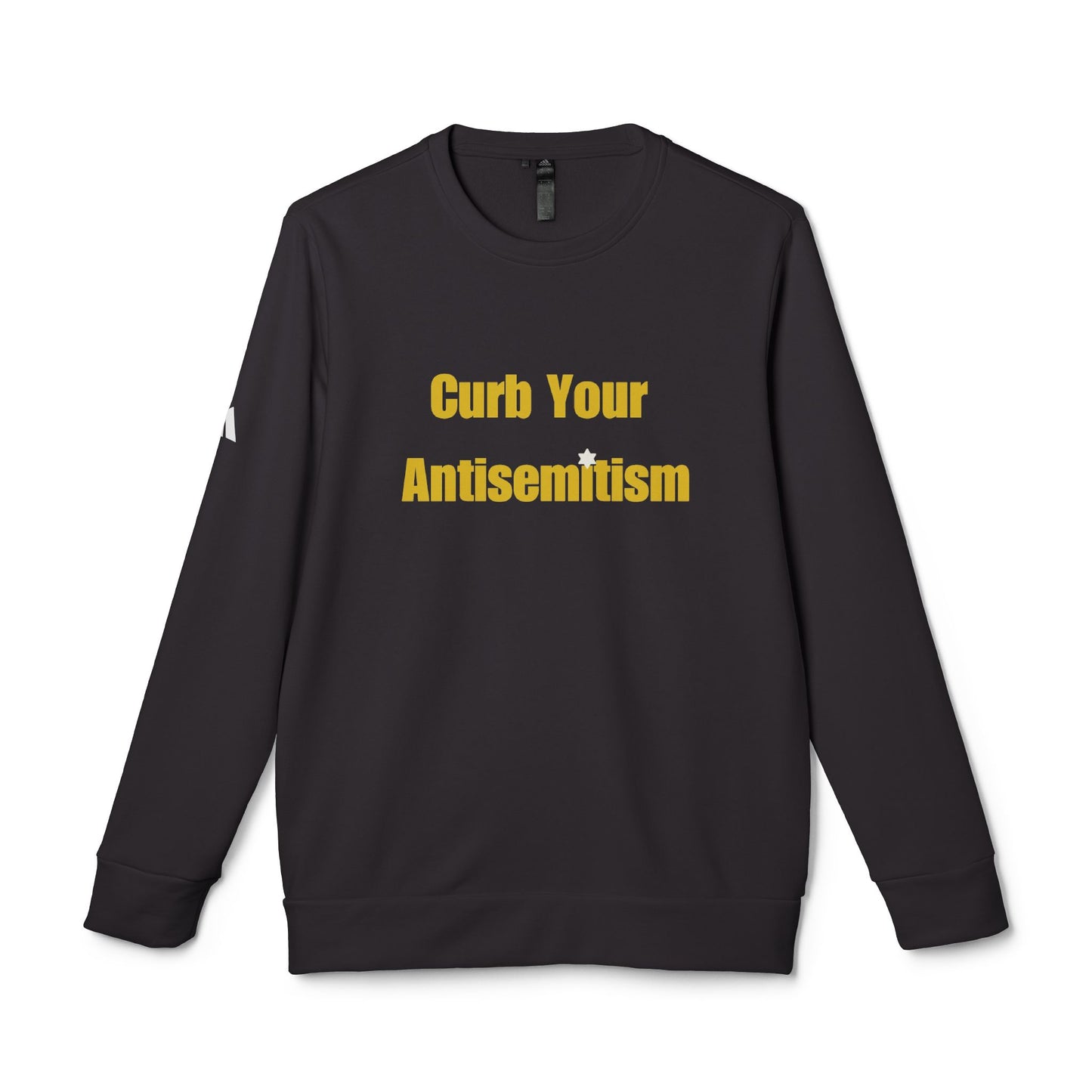 Curb Your Antisemitism Sweatshirt Personalised Customised Israeli Unisex Fleece Crewneck Sweatshirt Jewish Gift Israel Present Stand With Us