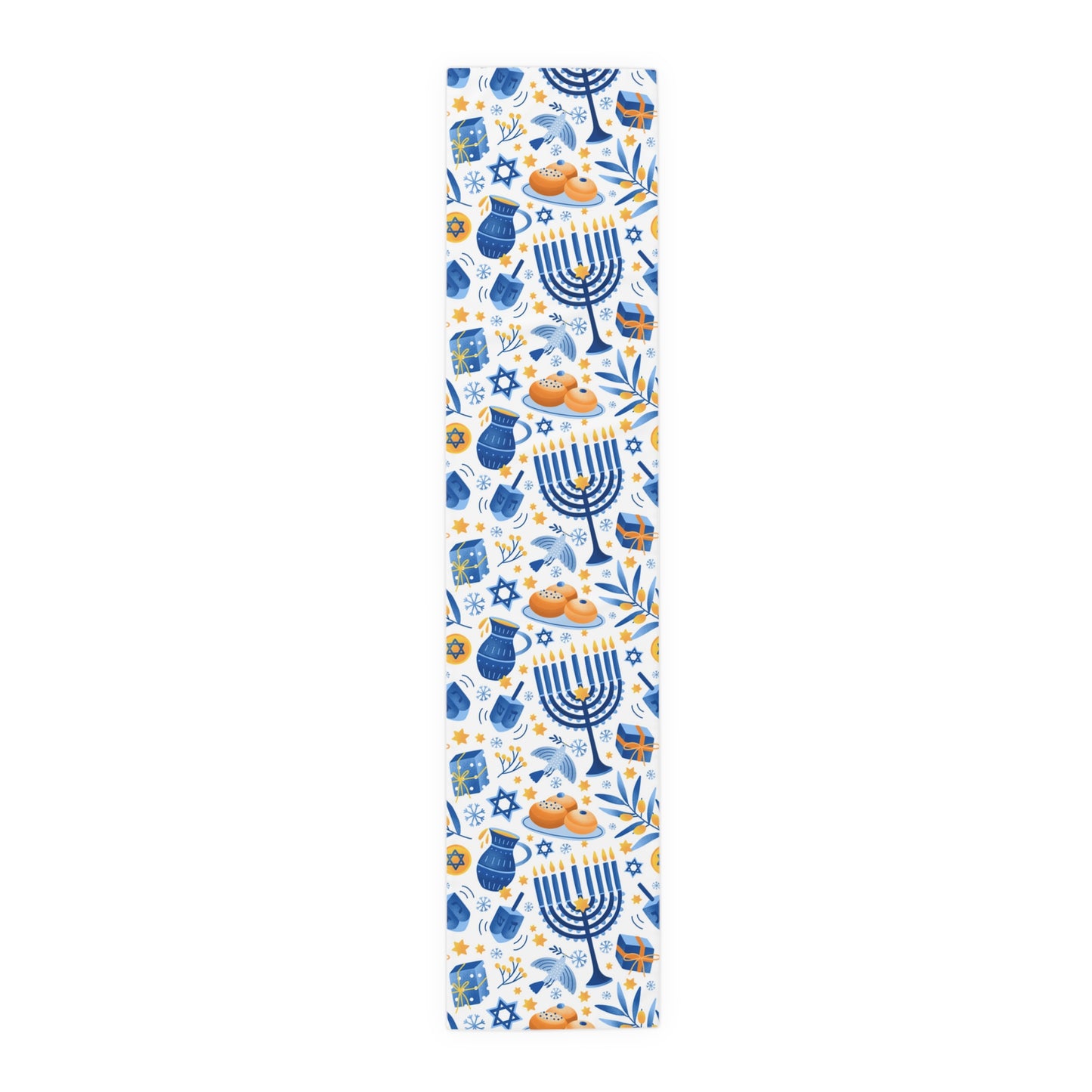 Hannukah Hanuka Hanukkah Chanukah Chanuka Chanukkah Channukah Chanukka | Jewish Holiday Themed | Table Runner