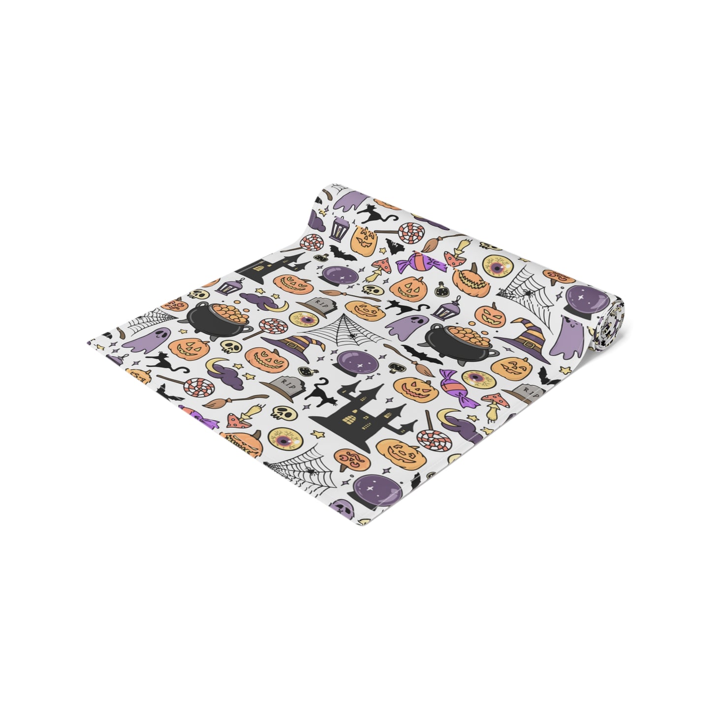 Halloween Decorations | Festive Holiday Themed Kitchen Dining Table Decor | Table Runner | Far Out Prints Co.