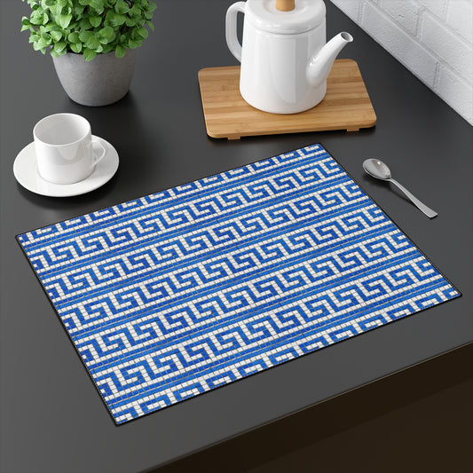 Greek Pattern - Traditional Design - Placemat, 1pc -  by Far Out Prints & Co.