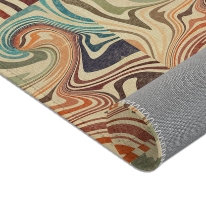 Retro Marble Area Rugs Melt Rug Carpet Design Rug Gift for Home Decor Him or Her Present House Design Theme Israeli Jewish Israel Support