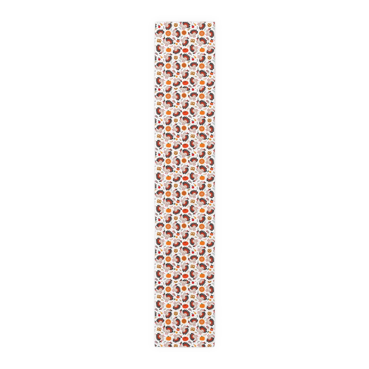 Turkey Love Pattern | Thanksgiving Festive Holiday Themed | Table Runner | by Far Out Prints & Co.