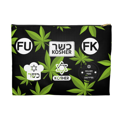 New Kosher Kush FK and FU certified - Accessory Pouch Black