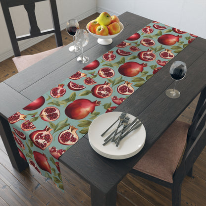 Rosh Hashanah Rosh HaShanah Rosh HaShana Rosh Ha-Shanah Pomegranate Jewish Table Runner Israel Israeli Hebrew Judaism Holiday Table Runner