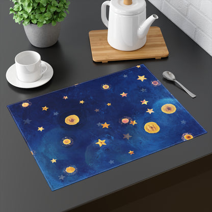 Starry Night Themed - Artistic Stars Painting Van Gogh - Placemat, 1pc -  by Far Out Prints & Co.