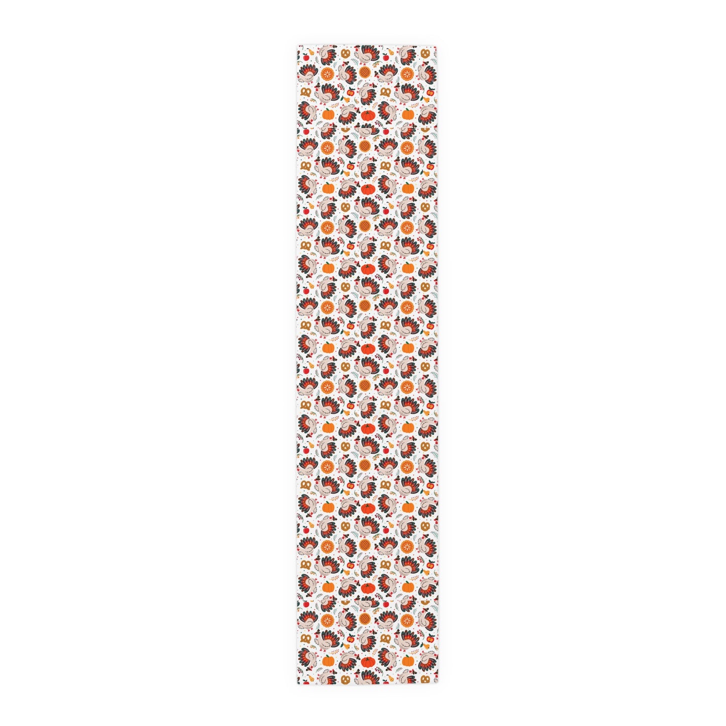 Turkey Love Pattern | Thanksgiving Festive Holiday Themed | Table Runner | by Far Out Prints & Co.