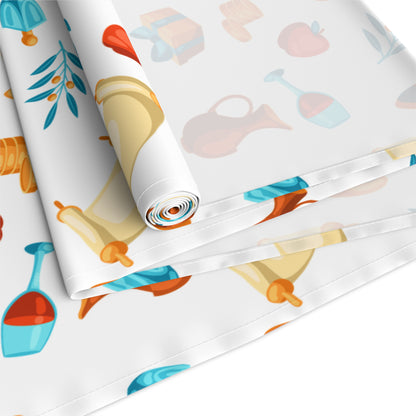 Hannukah Hanuka Hanukkah Chanukah Chanuka Chanukkah Channukah Chanukka 2 | Jewish Holiday Themed | Table Runner