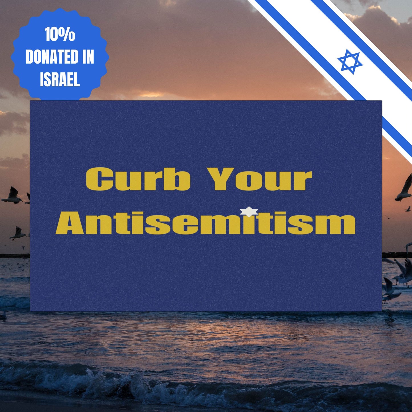 Curb Your Antisemitism Car Magnets Bring Them Home Now