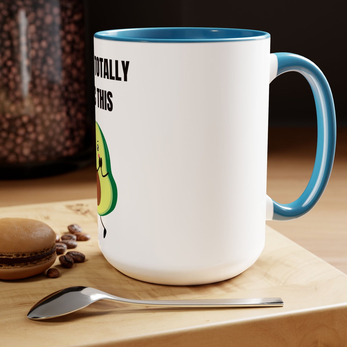 You've Totally Guac This | Two-Tone Coffee Mugs, 15oz | Funny Cafe Lover Fun Mug Cup Avocado Gifts Birthday | Far Out Prints & Co.