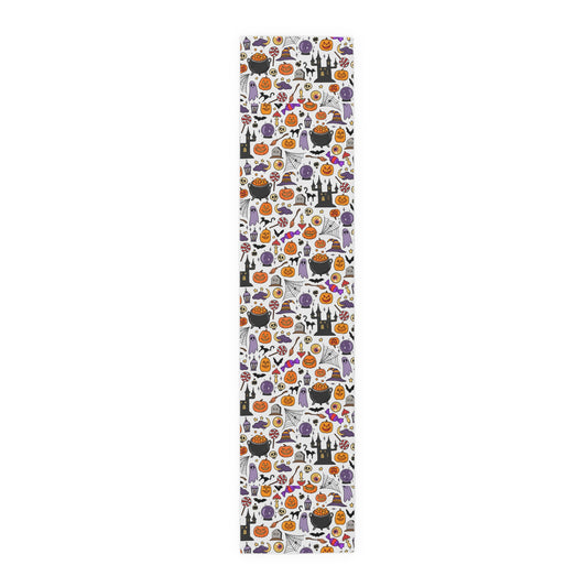 Halloween Decorations | Festive Holiday Themed Kitchen Dining Table Decor | Table Runner | Far Out Prints Co.