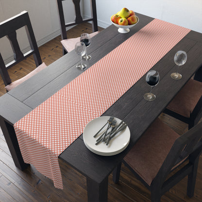 Gingham Checkered Classic Restaurant Style | Premium Table Runner | by Far Out Prints & Co.