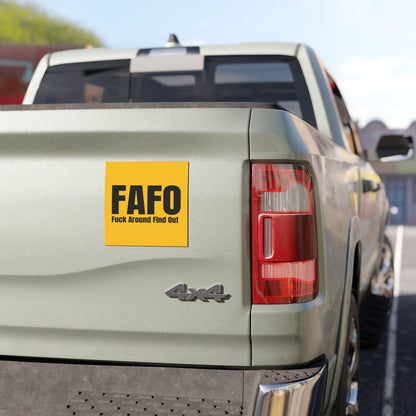 FAFO Fuck Around Find Out Car Magnets Gift Magnet Present for Him or Her for Car Quote Removable Magnet