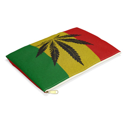 Rastafarian Marijuana - Accessory Pouch - Stoner Cannabis Weed Jewish Israeli Israel - by Far Out Prints & Co.
