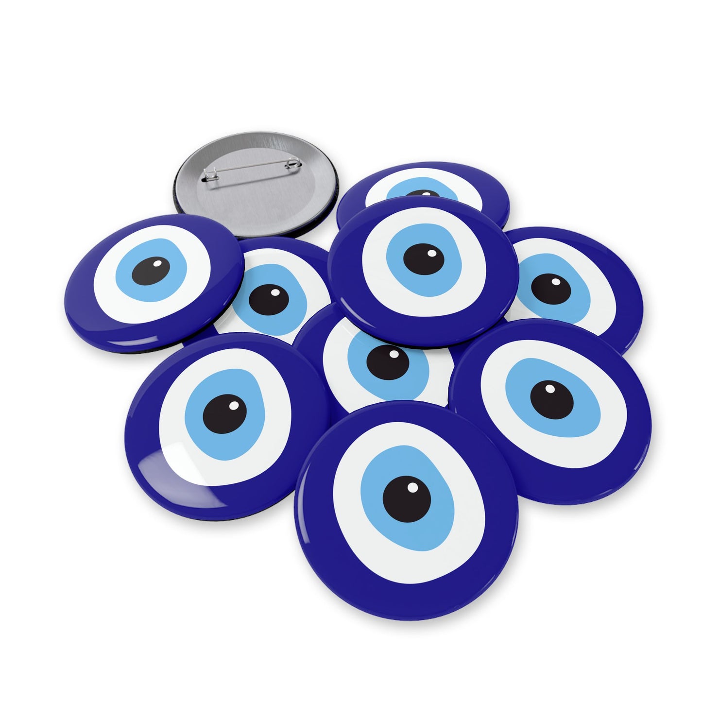 Ayin Hara Against Evil Eye Protection Pin Button Jewish Pins Judaica Judaism Art Bag Accessories Stand With Israel