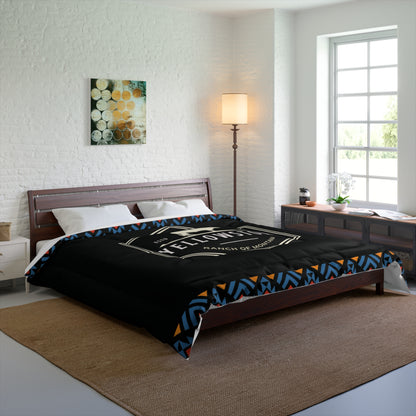 Yellowstone Ranch of Montana Darko Comforter by Far Out Prints & Co.