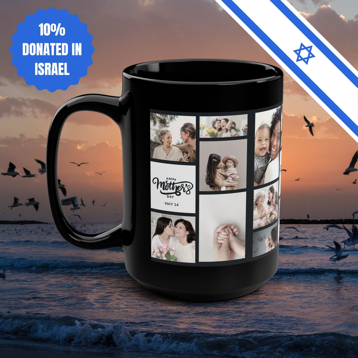 Custom Collage Mug, 15oz Customised Photo Mug, Mother's Day Gift, Personalized Mug, Customized Mug, Coffee Mug, Graduation Present
