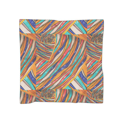 Marble Design Colourful Mixed Color Themed for Winter | Poly Scarf | by Far Out Prints & Co