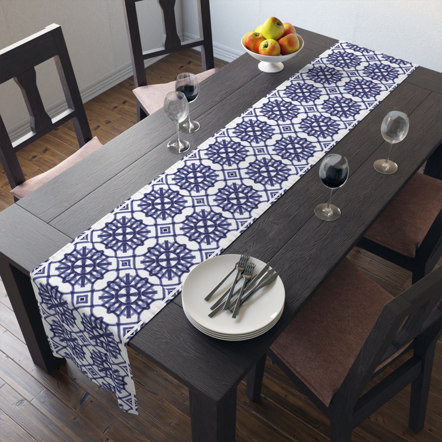 Moroccan Design Pattern 1 | Jewish Holiday Themed | Table Runner | by Far Out Prints & Co.