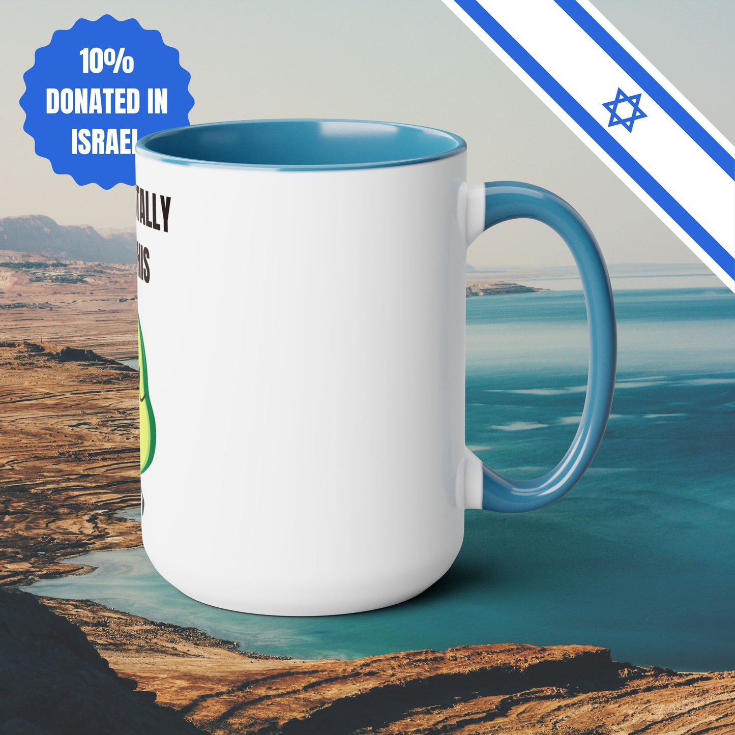 You've Totally Guac This | Two-Tone Coffee Mugs, 15oz | Funny Cafe Lover Fun Mug Cup Avocado Gifts Birthday | Far Out Prints & Co.