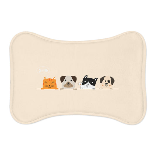 Dogs and Cats - Pet Feeding Mats - Pets Present Feeding Gift Animal Lovers Gifts Him Her Dog Cat Presents Animals