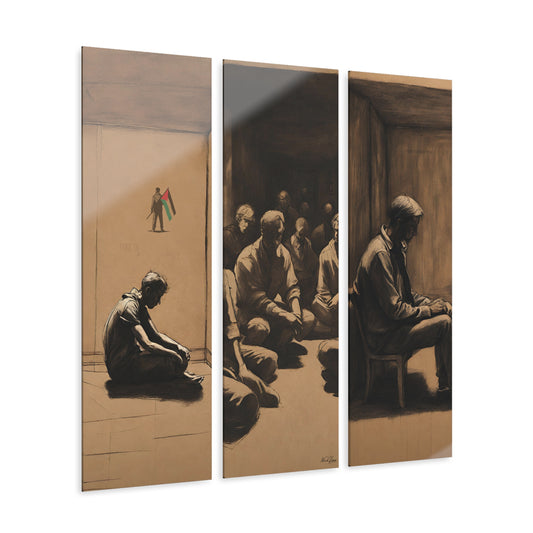 Until When: Ad Matai Series Israeli Israel Hostages Acrylic Wall Art Home Decor Gift for Him or Her Housewarming Present