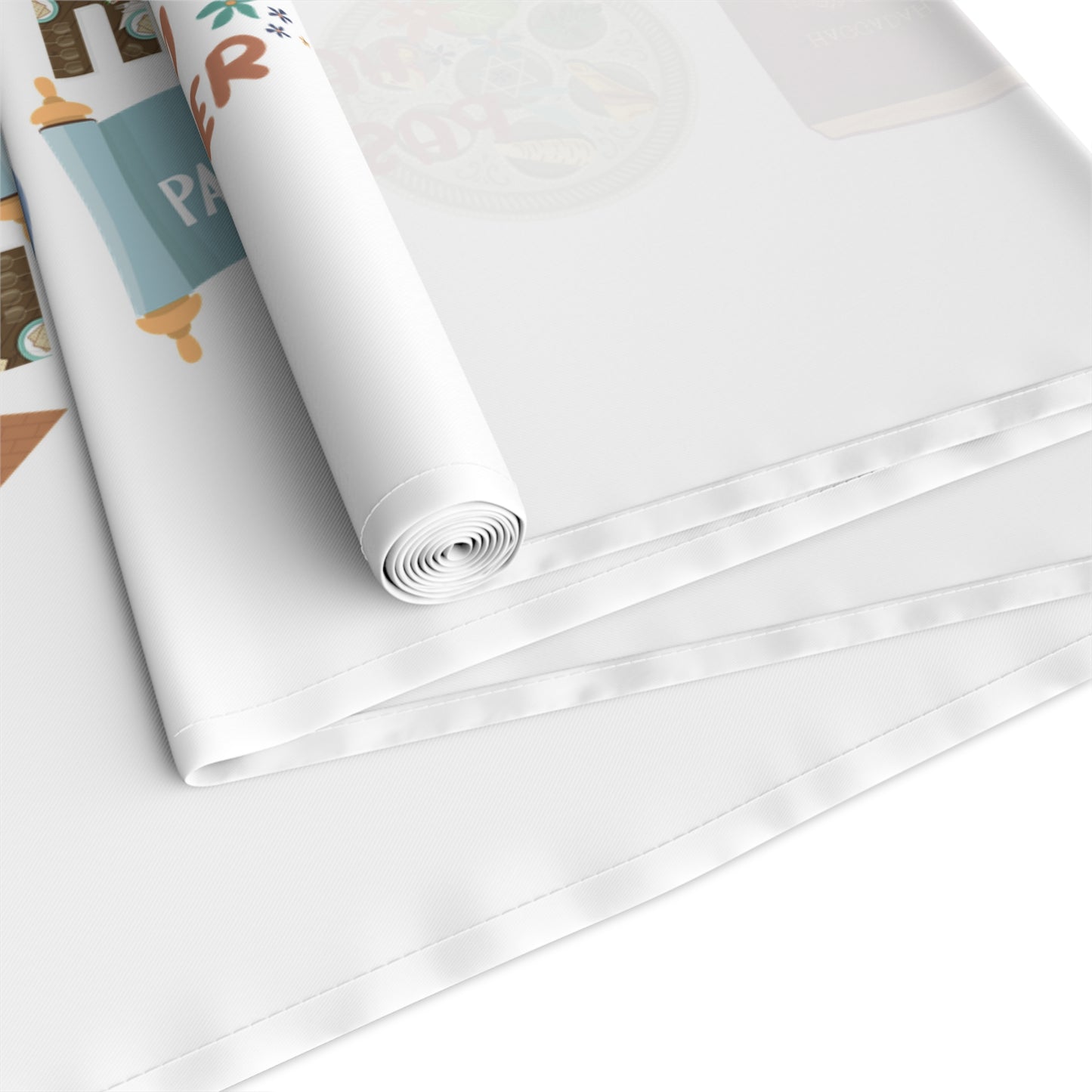 Happy Passover Design Pesach Pharoah Moses | Israel Israeli Judaism Judaica Jewish Holiday Themed | Table Runner | by Far Out Prints & Co.