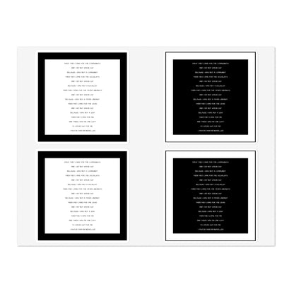 First They Came for the Communists Quote Israeli Support Israel Jewish Judaism Judaica Sticker Sheet Bundle, 10pcs by Far Out Prints & Co