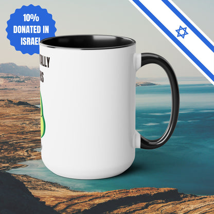 You've Totally Guac This | Two-Tone Coffee Mugs, 15oz | Funny Cafe Lover Fun Mug Cup Avocado Gifts Birthday | Far Out Prints & Co.