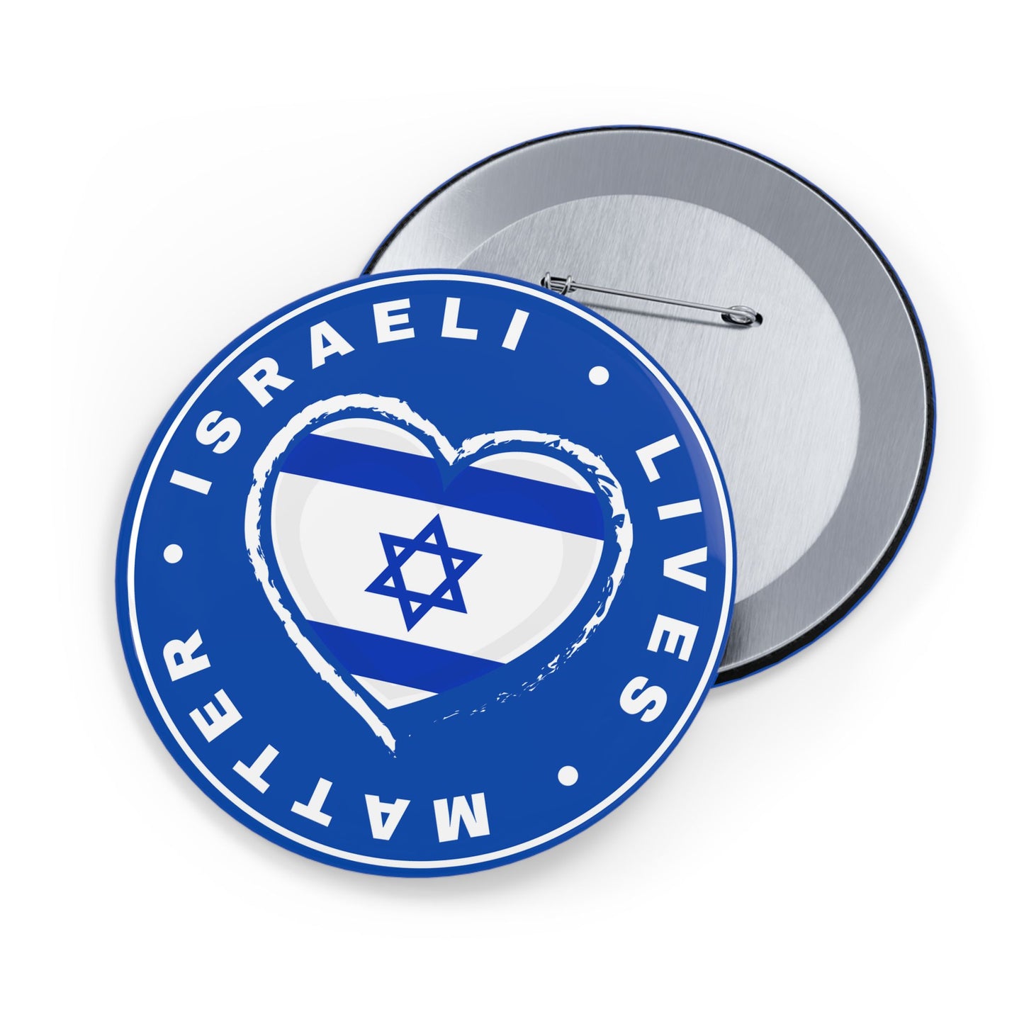 Israeli Lives Matter -  Bring Them Home Now Israeli Israel Hostage Rescue Round Pins by Far Out Prints & Co.